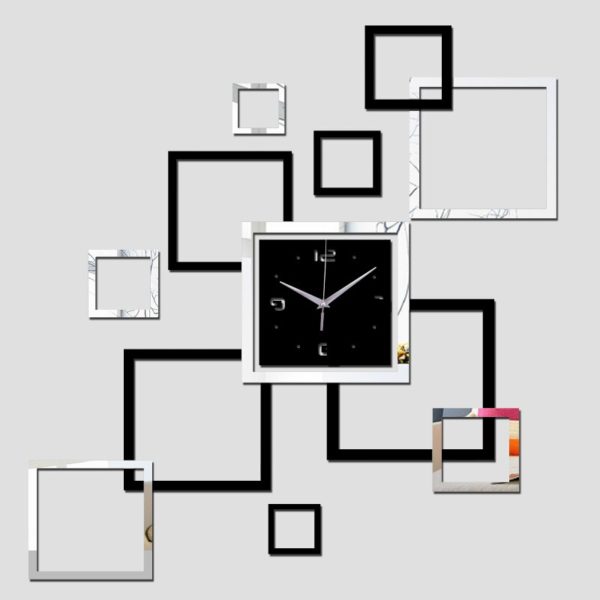 Horloge murale décorative à effet miroir 1016 2da89b