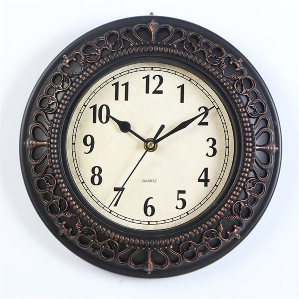Horloge murale vintage à boitier sculpté 1195 d5d537