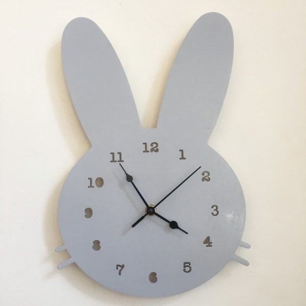 Horloge tête de lapin en bois 2610 3ce134