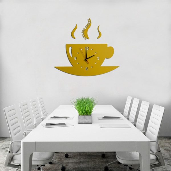 Horloge murale adhésive café 2836 255386