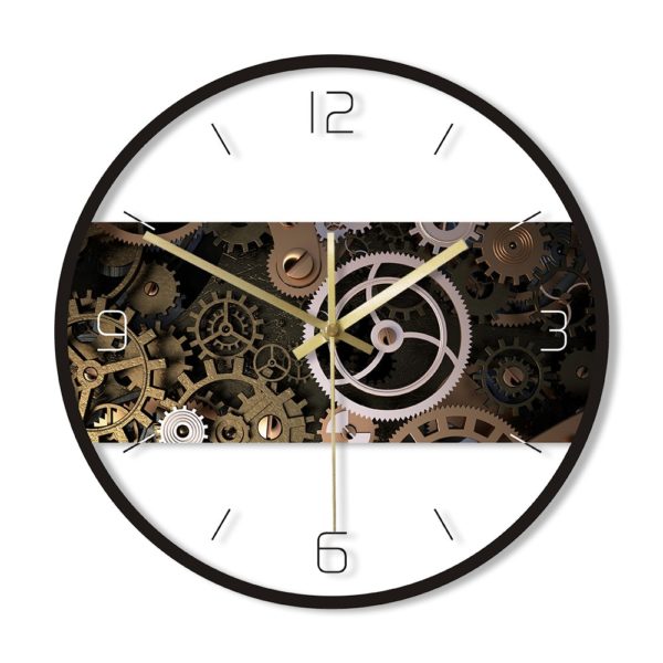 Horloge murale minimaliste à engrenages 2918 3037c4