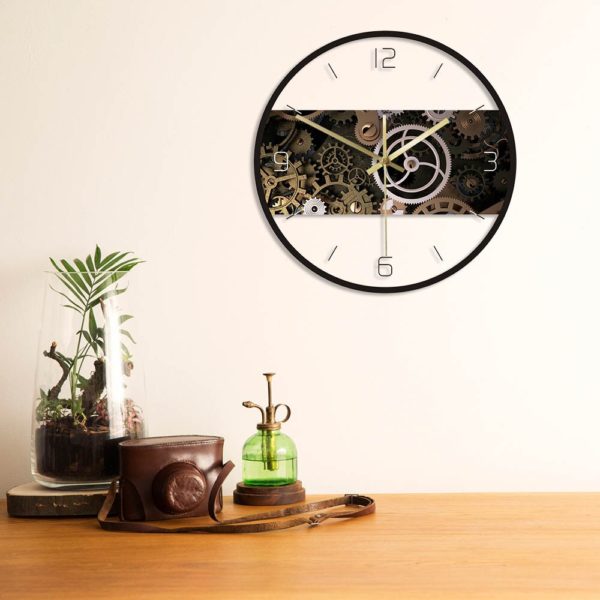 Horloge murale minimaliste à engrenages 2918 9dcae4