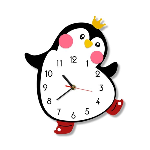 Horloge pingouin style cartoon 311 3d0e22