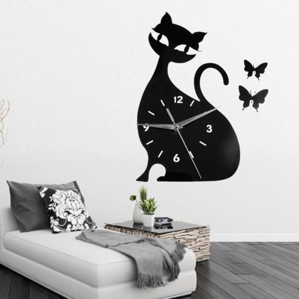 Horloge murale chat élégant 3682 4d5791