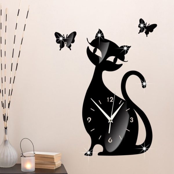 Horloge murale chat élégant 3682 af387c