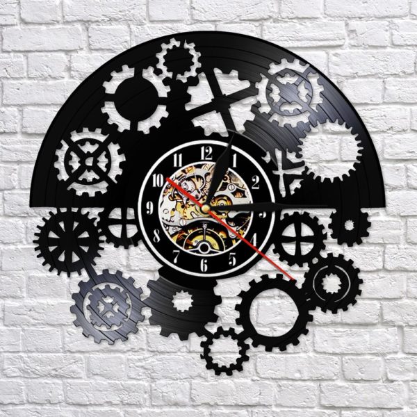 Horloge murale en vinyle à engrenages 3900 cd4f6e