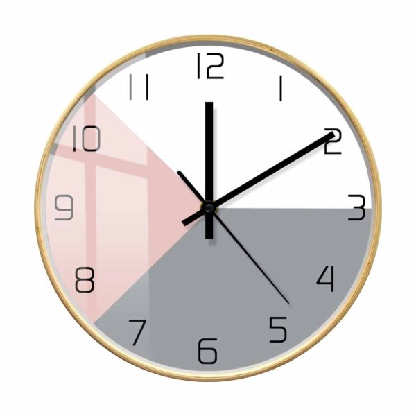 Horloge murale scandinave tricolore 4194 2032fd