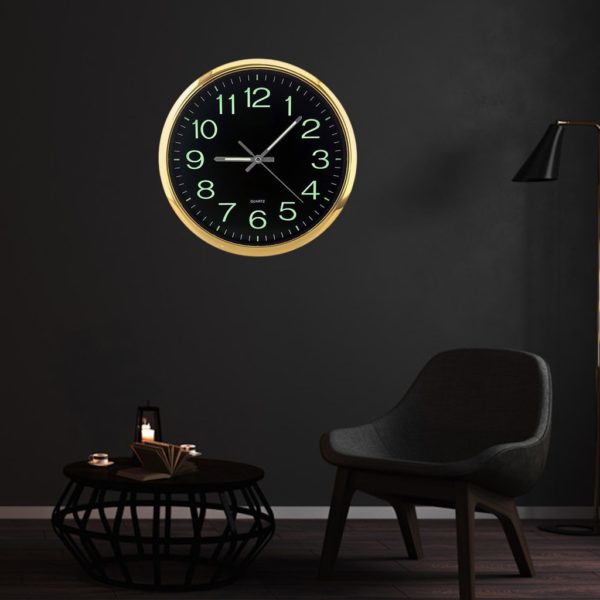 Horloge murale classique lumineuse fluorescente 4824 4ff2c3
