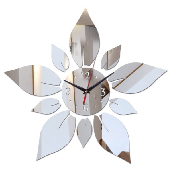 Horloge murale miroir fleur 5947 c47513