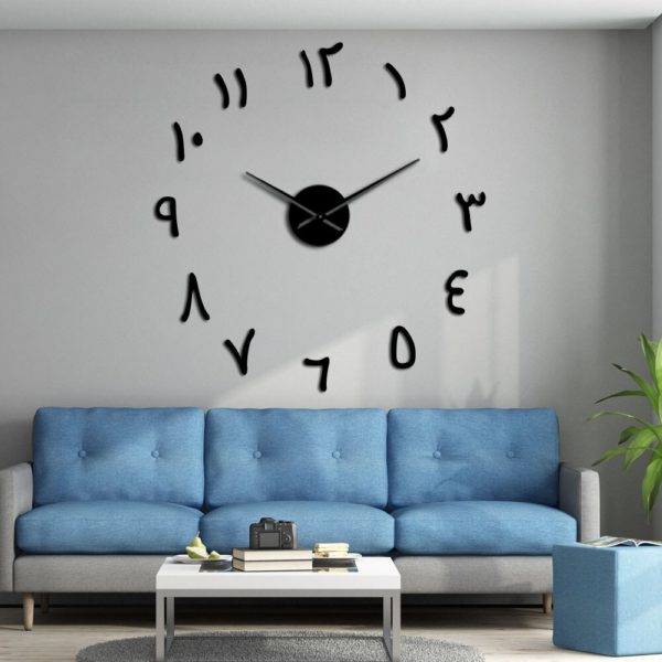 Horloge miroir sans cadre chiffres arabes anciens 6044 20ea7d