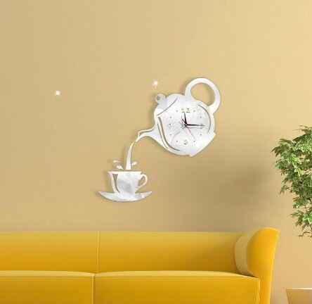 Horloge murale stickers 3D en acrylique 6469 c47468