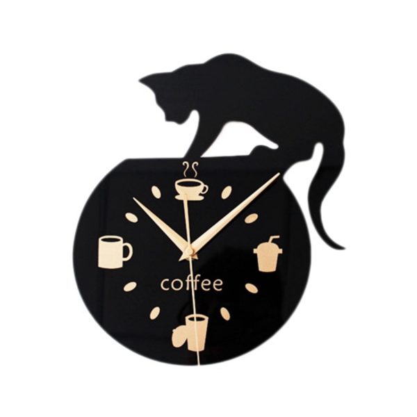 Horloge murale chat et tasse de café 7030 cf3d10