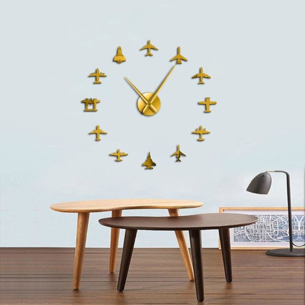Horloge murale aviation 3D en acrylique 7296 229327