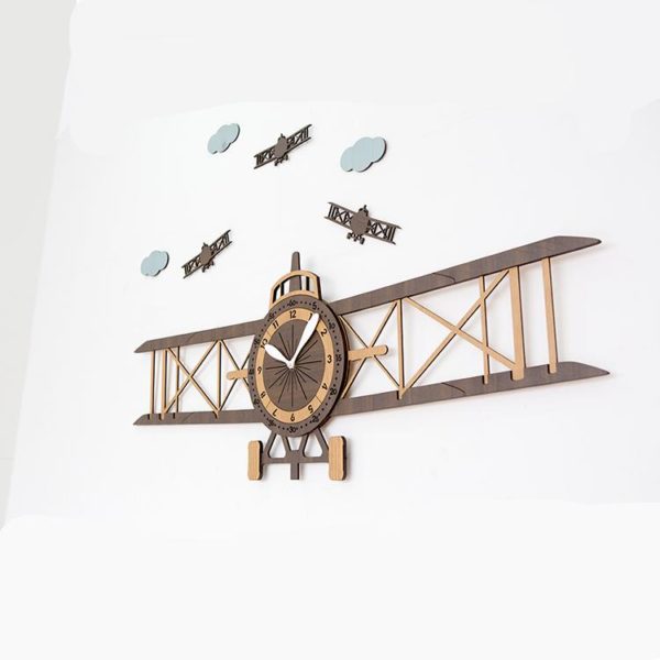 Horloge murale aviation créative pour enfants 7325 12194e