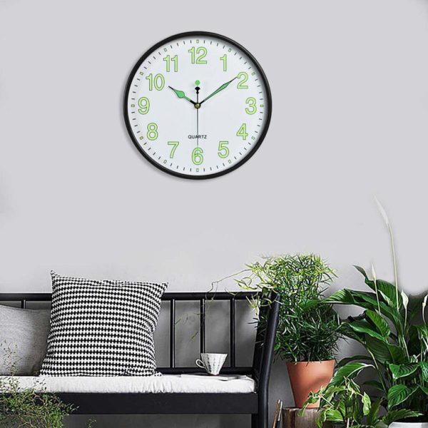 Horloge murale industrielle fluorescente 7506 13055a