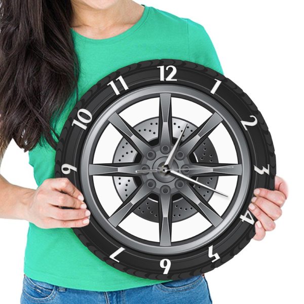Horloge murale roue de voiture 8191 6b006c