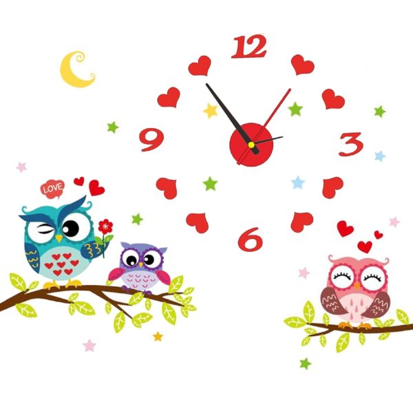 Horloge murale stickers pour enfant 8420 cf4b51