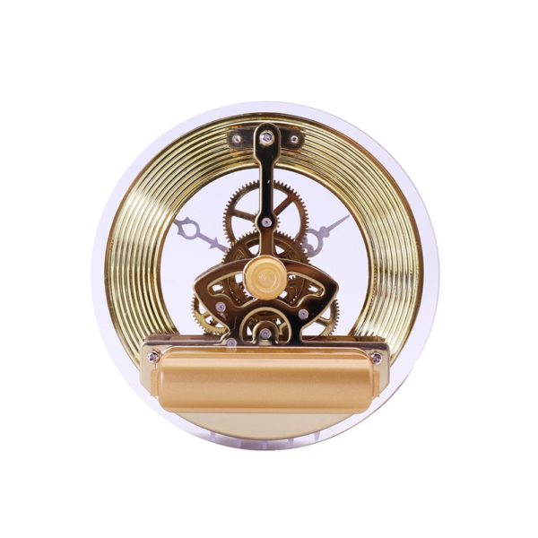 Horloge murale dorée rétro à engrenages en perspective 8523 e3286f