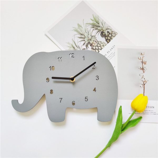 Horloge murale en bois éléphant 8781 be1692