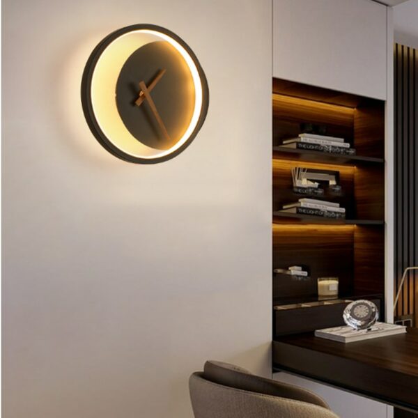 Horloge murale lumineuse au design nordique minimaliste 11780 50ubra