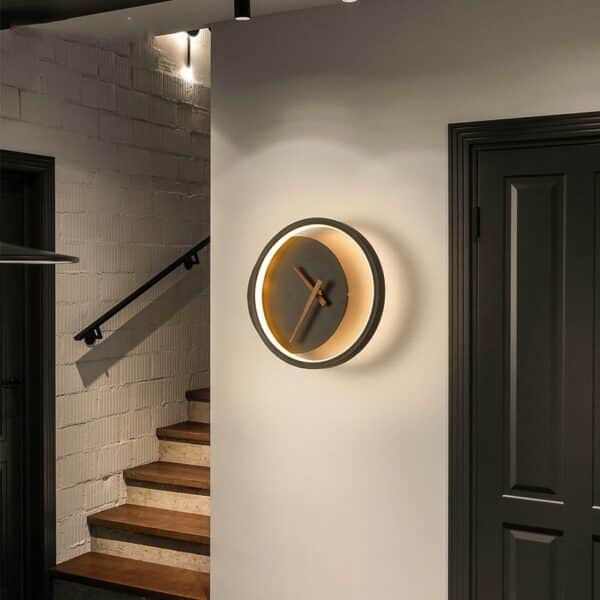 Horloge murale lumineuse au design nordique minimaliste 11780 9aoaby