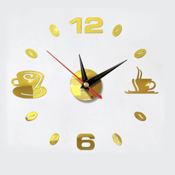 Offre spéciale : Horloge cuisine dorée et Horloge étanche grise à ventouse pour salle de bain hcd