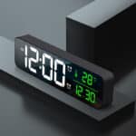 Horloge électronique alarme numérique musique LED