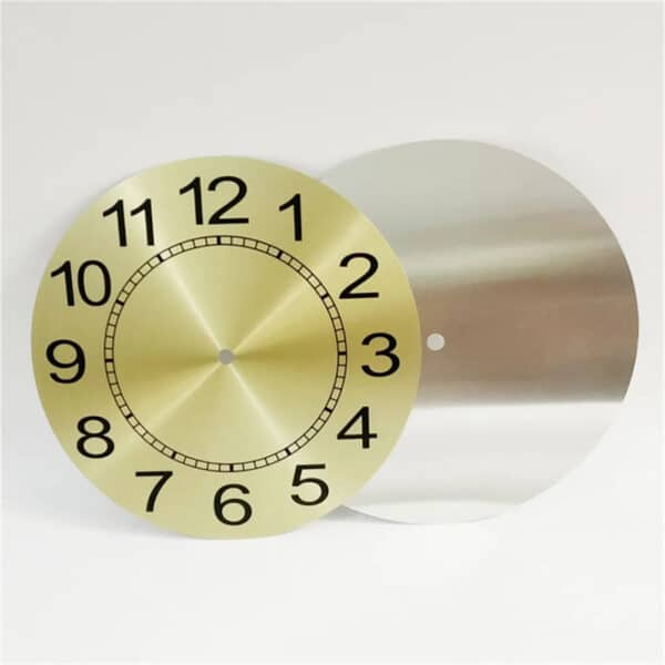 Cadran Horloge Fin Style Lisse en Aluminium