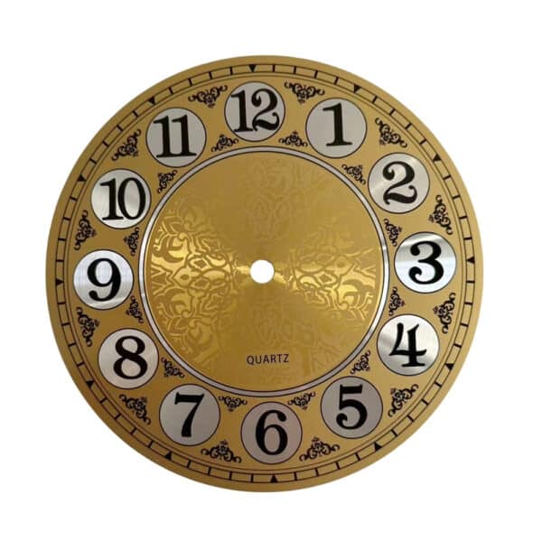 Cadran Horloge Fin Style Vintage avec Motif sur fond blanc