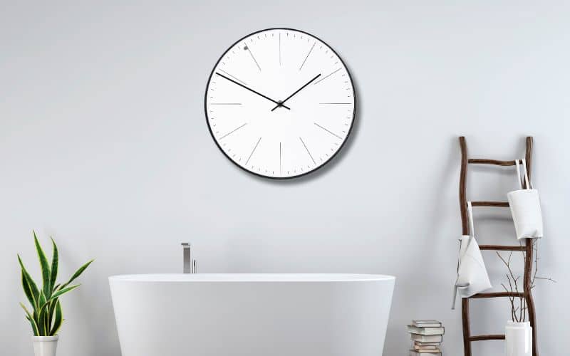 Les meilleures horloges murales pour salle de bain : style et  fonctionnalité réunis • Ma Petite Horlogerie