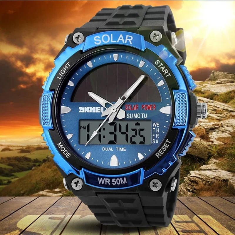 Montre Solaire Montre Cadran NumÃ©rique Montre Solaire Homme