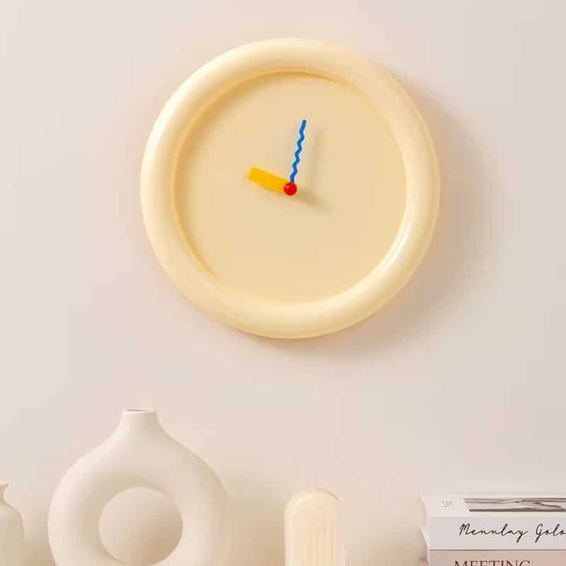 Horloge Murale Design Colorée Minimaliste