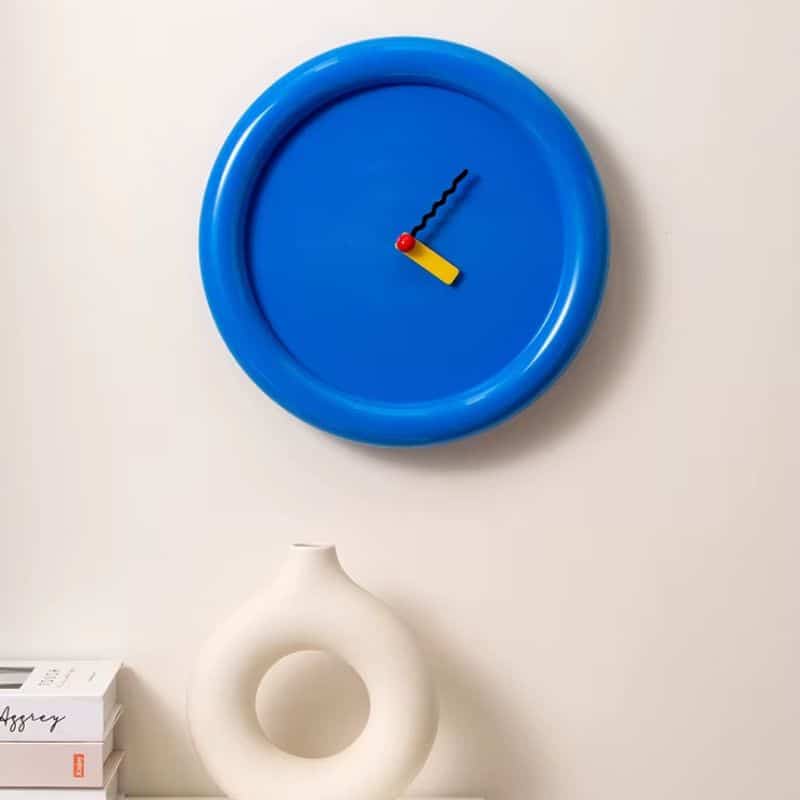 Horloge Murale Design Colorée Minimaliste