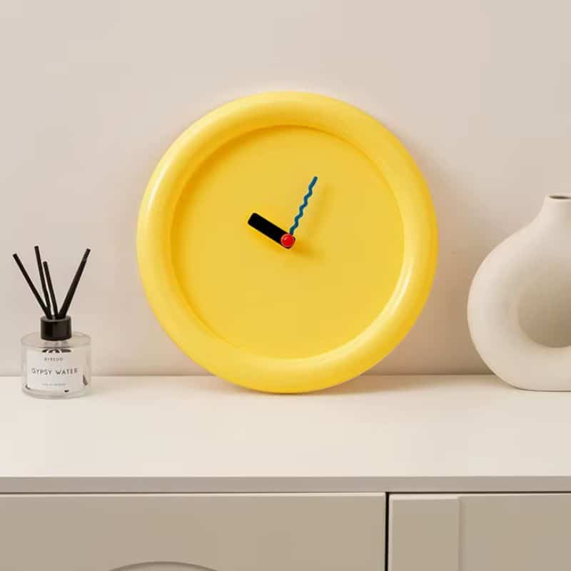Horloge Murale Design Colorée Minimaliste