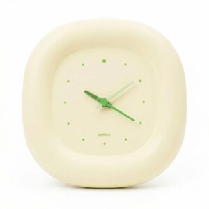 Horloge murale simple silencieuse beige ou rose 1