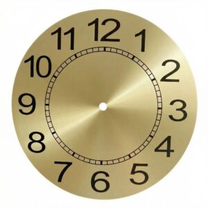 Cadran Horloge Fin Style Lisse en Aluminium 1