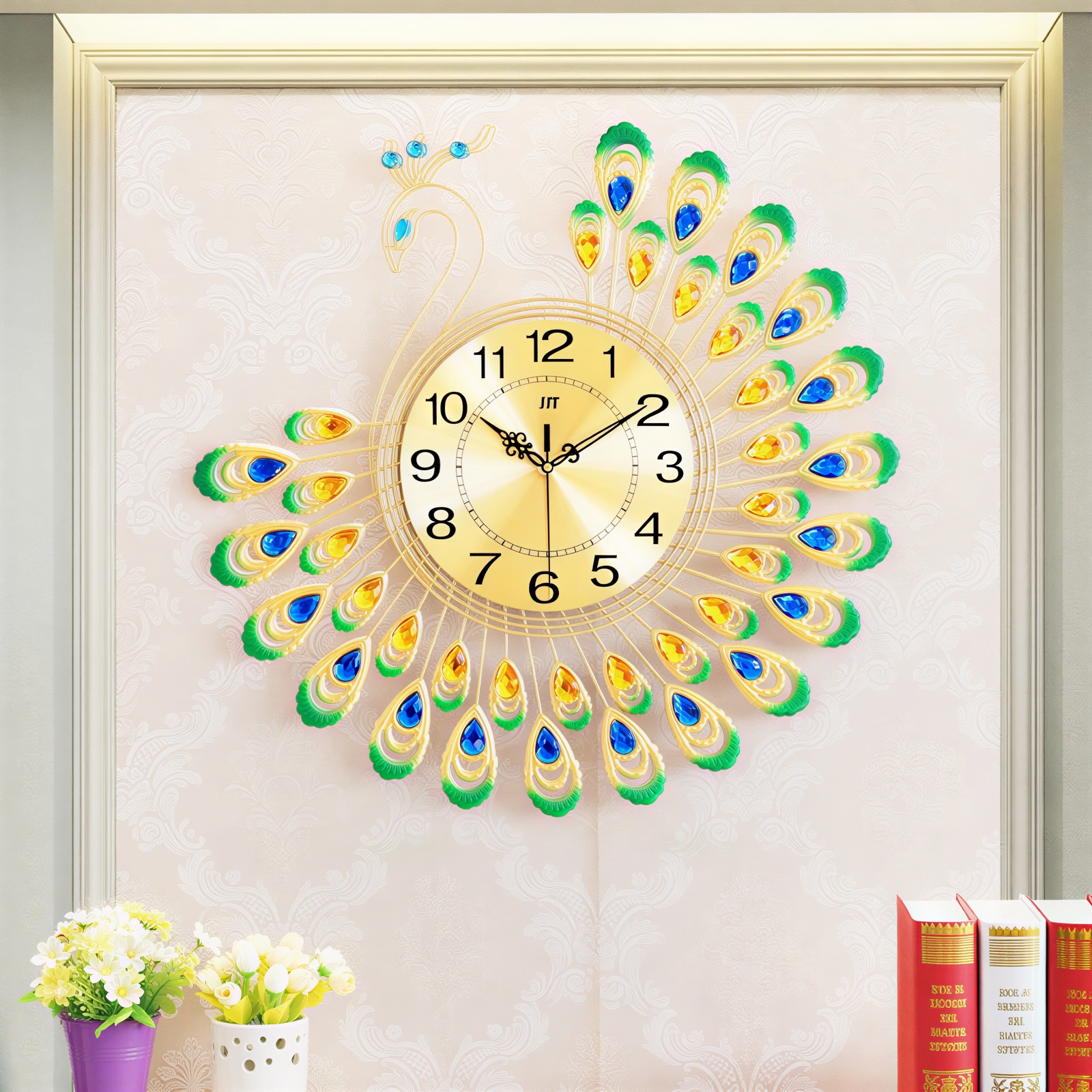 Horloge murale design moderne créative pour salon et chambre à coucher 2