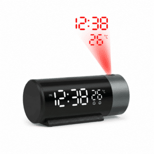 Horloge Réveil LED avec Projection au Mur