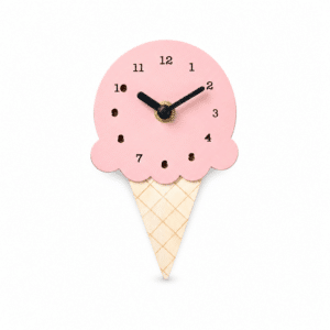 Horloge Enfant En Forme De Mini Glace En Cône