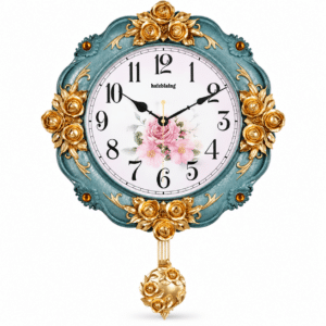 Horloge murale vintage de luxe de style européen