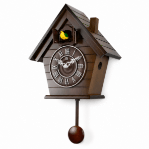 Horloge Coucou en Bois maisonnette à oiseaux