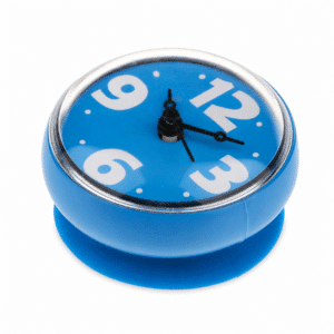 Horloge grands chiffres en silicone pour salle de bain