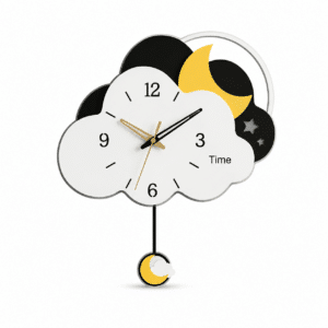 Horloge décorative en forme de nuage