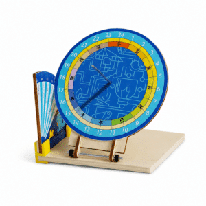 Horloge Solaire en Bois Style Coréen à Monter pour Enfant