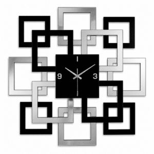 Horloge murale décorative à effet miroir