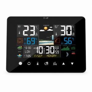 Horloge Murale Radio Pilotée avec Écran Tactile