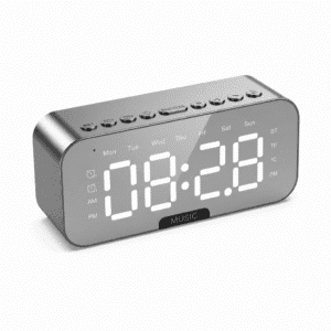 Horloge Réveil Numérique avec Haut Parleur Bluetooth