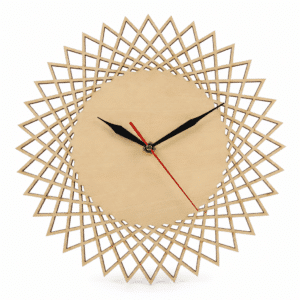Horloge murale scandinave design géométrique