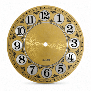 Cadran Horloge Fin Style Vintage avec Motif