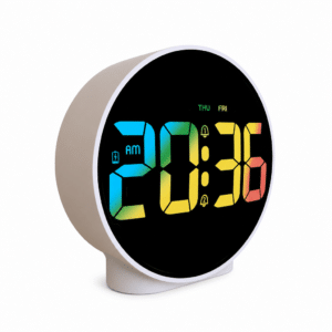 Horloge réveil de chevet multifonctions